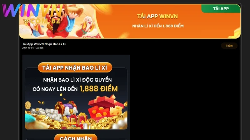 Tận hưởng ngay khoản thưởng sau khi tải app về