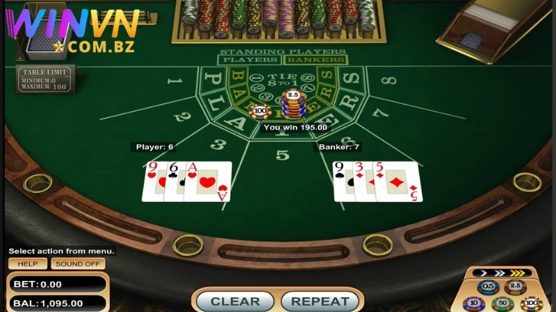 Tìm hiểu bộ môn baccarat được ưa chuộng ở Winvn