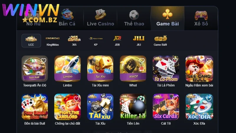 Tìm hiểu sảnh game bài Winvn: tại sao thu hút nhiều thành viên?