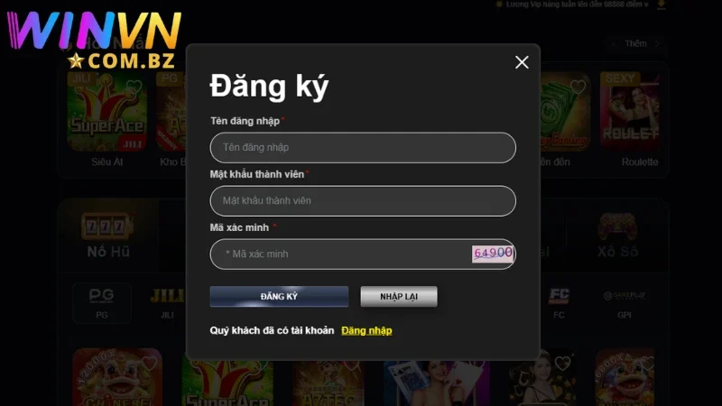 Quá trình đăng ký đòi hỏi phải tuân thủ điều khoản